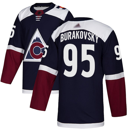 Adidas Colorado Avalanche Men #95 Andre Burakovsky Navy Alternate Authentic Stitched NHL Jersey